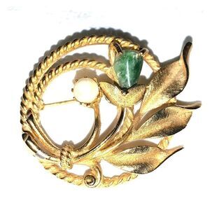 Sarah Cov gold plated brooch